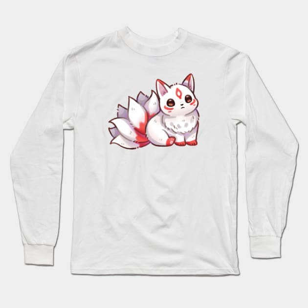 Kitsune Long Sleeve T-Shirt by Riacchie Illustrations